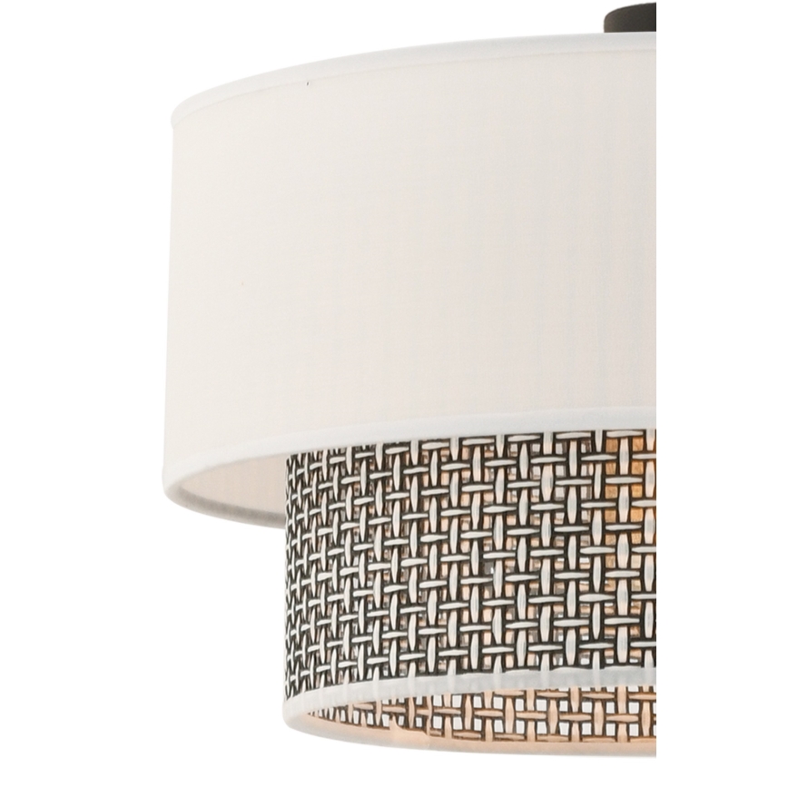 ECHO Pakabinama lemputė 1xE27/60W/230V kreminė/pilka