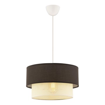 ECHO pakabinama lemputė 1xE27/60W/230V ruda/kreminė