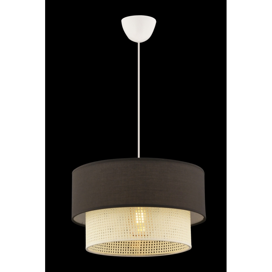 ECHO pakabinama lemputė 1xE27/60W/230V ruda/kreminė