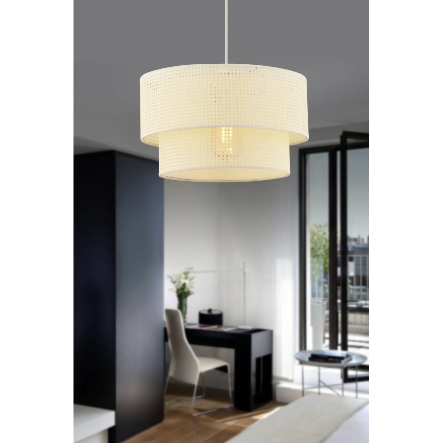 ECHO pakabinamas lempa 1xE27/60W/230V kreminė