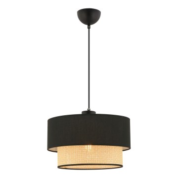 ECHO pakabinamas šviestuvas 1xE27/60W/230V juodas/bežinis