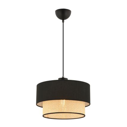 ECHO pakabinamas šviestuvas 1xE27/60W/230V juodas/bežinis