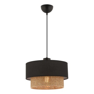 ECHO pakabinamas šviestuvas 1xE27/60W/230V juodas/rudas