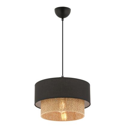 ECHO pakabinamas šviestuvas 1xE27/60W/230V juodas/rudas