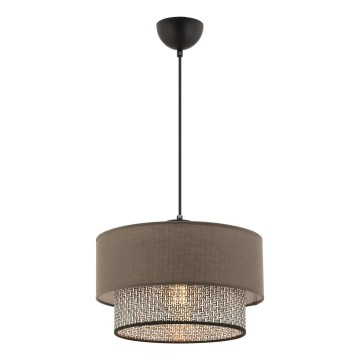 ECHO pakabinamas šviestuvas 1xE27/60W/230V rudas/pilkas