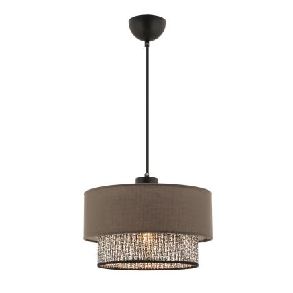 ECHO pakabinamas šviestuvas 1xE27/60W/230V rudas/pilkas