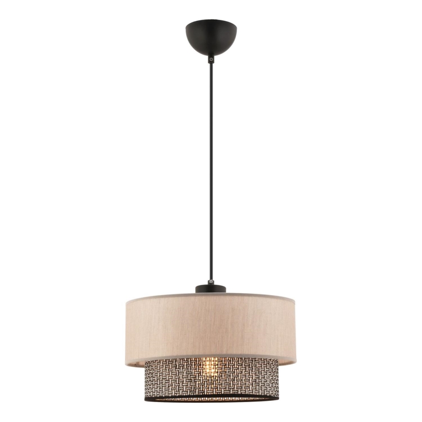 ECHO pakabinamas šviestuvas 1xE27/60W/230V smėlio/šviesiai pilkas