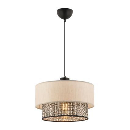 ECHO pakabinamas šviestuvas 1xE27/60W/230V smėlio/šviesiai pilkas
