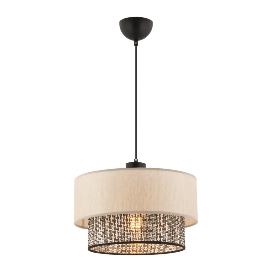 ECHO pakabinamas šviestuvas 1xE27/60W/230V smėlio/šviesiai pilkas