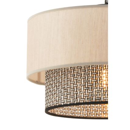 ECHO pakabinamas šviestuvas 1xE27/60W/230V smėlio/šviesiai pilkas
