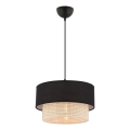ECHO pakabos šviestuvas 1xE27/60W/230V juodas/kremas