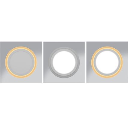 Pakabinamas lubinis LED šviestuvas DUO LED/18W/230V + LED/6W