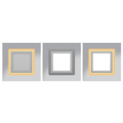 LED Įleidžiamas lubinis šviestuvas DUO LED/12W/230V + LED/4W