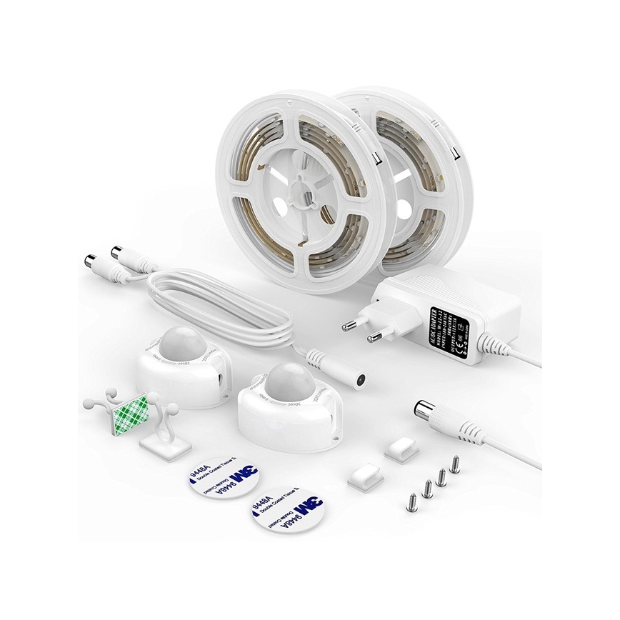 RINKINYS 2x LED juostelė su jutikliu 1,2 m LED/3,6W/230V