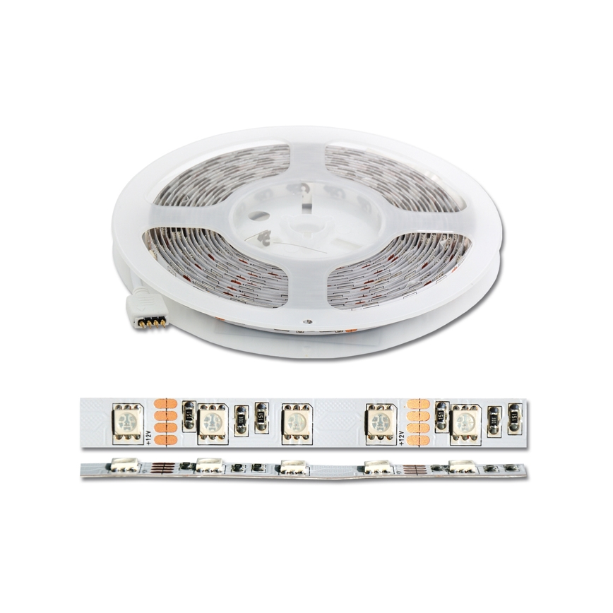 LED RGB juostelė 5 m LED/72W/230V + valdymo pultas