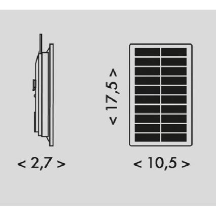 LED Saulės juostelė 3,7V 2400 mAh 5 m IP65