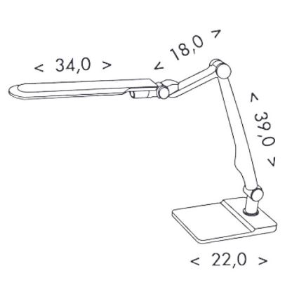 LED Pritemdomas stalinis šviestuvas MATRIX LED/10W/230V