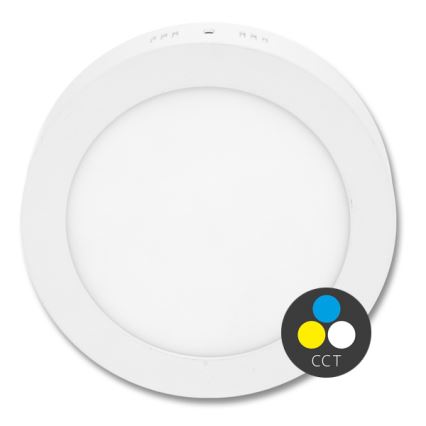 LED lubinis šviestuvas LADA LED/18W/230V 3000/4000/6000K diametras 22 cm balta