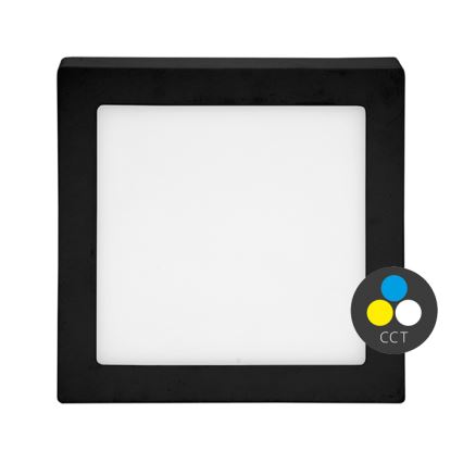 LED lubinis šviestuvas RAFA LED/12W/230V 3000/4000/6000K 17x17 cm juoda