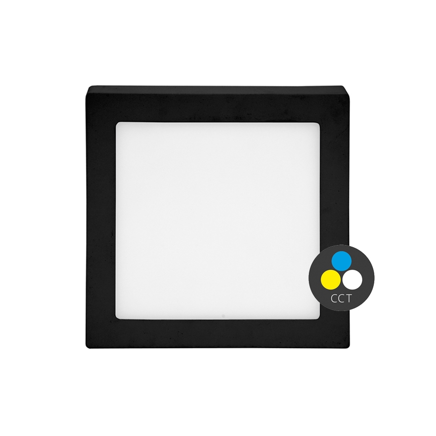 LED lubinis šviestuvas RAFA LED/12W/230V 3000/4000/6000K 17x17 cm juoda