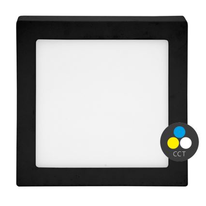 LED lubinis šviestuvas RAFA LED/18W/230V 3000/4000/6000K 22x22 cm juoda