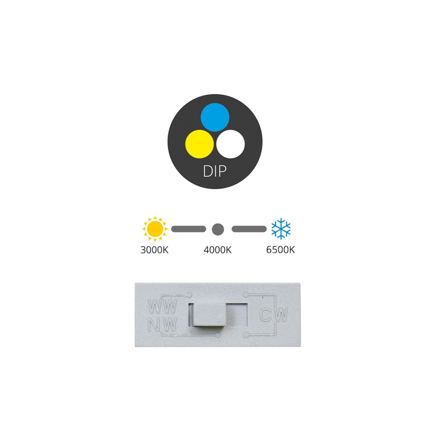 LED įleidžiamas lubinis šviestuvas TINA LED/24W/230V 3000/4000/6500K diametras 17,5 cm balta
