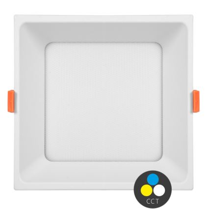 LED įleidžiamas lubinis šviestuvas TONY LED/36W/230V 3000/4000/6500K 22x22 cm balta