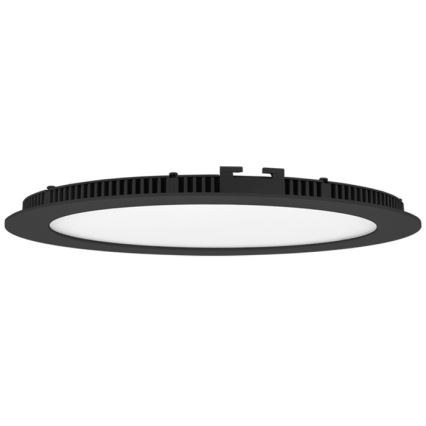 LED įleidžiamas lubinis vonios šviestuvas LADA LED/6W/230V 3000/4000/6000K diametras 12 cm IP44 juoda