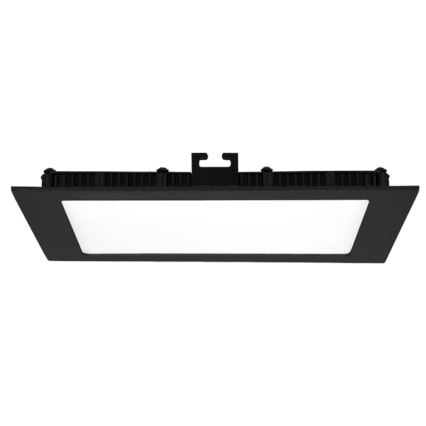 LED įleidžiamas lubinis vonios šviestuvas RAFA LED/25W/230V 3000/4000/6000K 30x30 cm IP44 juoda