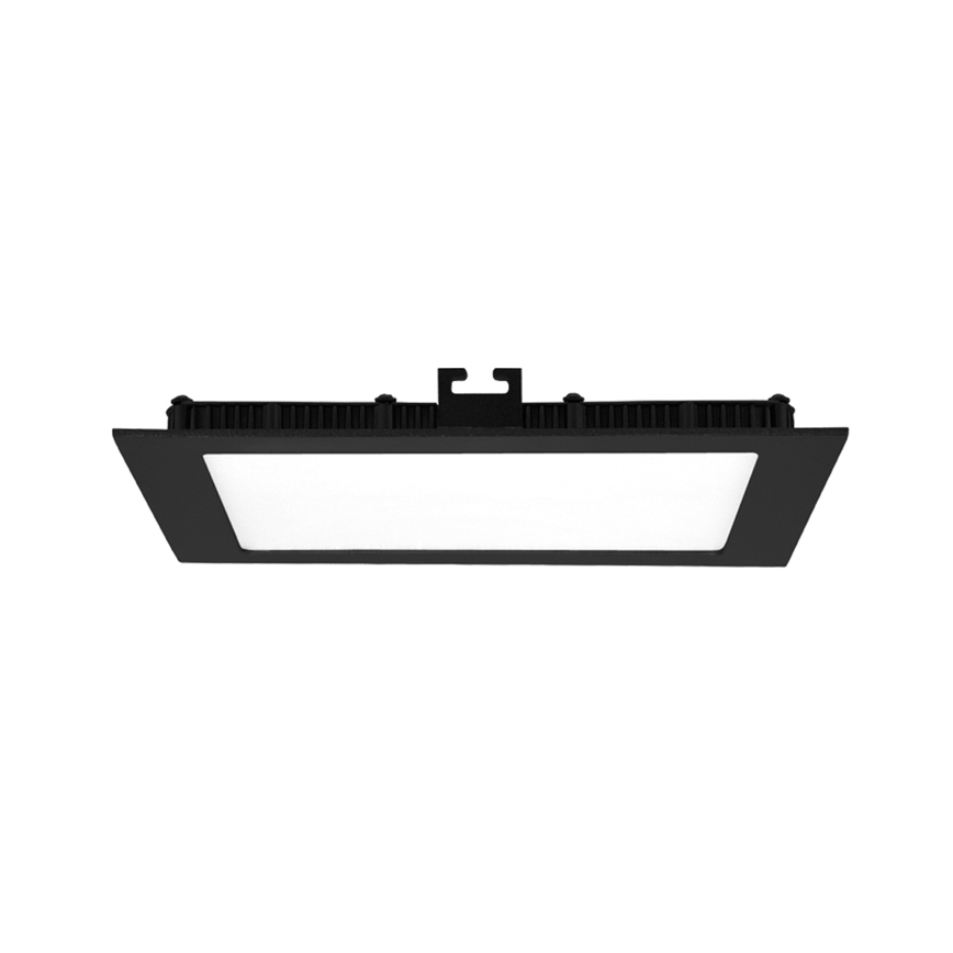 LED įleidžiamas lubinis vonios šviestuvas RAFA LED/25W/230V 3000/4000/6000K 30x30 cm IP44 juoda