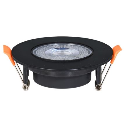 LED pritemdomas įleidžiamas lubinis šviestuvas ZITA LED/3/5/7W/230V 3000/4000/6000K diametras 9 cm juoda