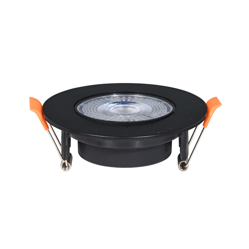 LED pritemdomas įleidžiamas lubinis šviestuvas ZITA LED/3/5/7W/230V 3000/4000/6000K diametras 9 cm juoda