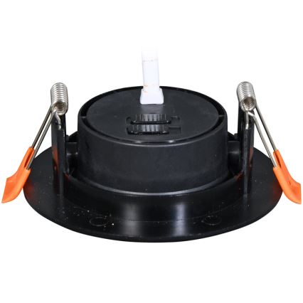 LED pritemdomas įleidžiamas lubinis šviestuvas ZITA LED/3/5/7W/230V 3000/4000/6000K diametras 9 cm juoda