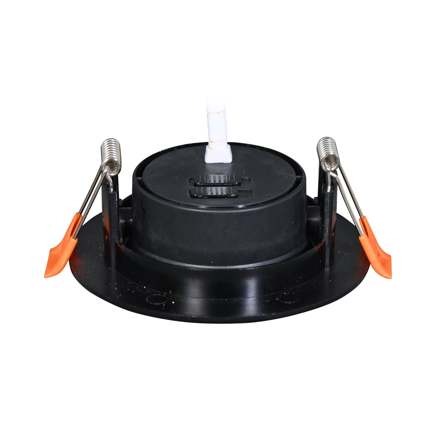 LED pritemdomas įleidžiamas lubinis šviestuvas ZITA LED/3/5/7W/230V 3000/4000/6000K diametras 9 cm juoda
