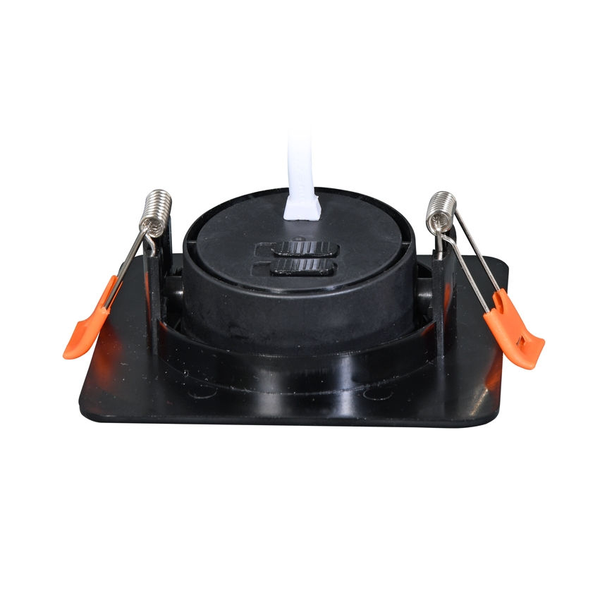 LED pritemdomas įleidžiamas lubinis šviestuvas KENT LED/3/5/7W/230V3000/4000/6000K 9x9 cm juoda