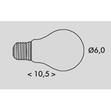 LED Lemputė RETRO A60 E27/5W/230V 3000K 1055lm