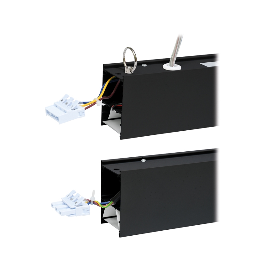 LED lubinis šviestuvas DONAR LED/28W/230V 4000K 120 cm juoda