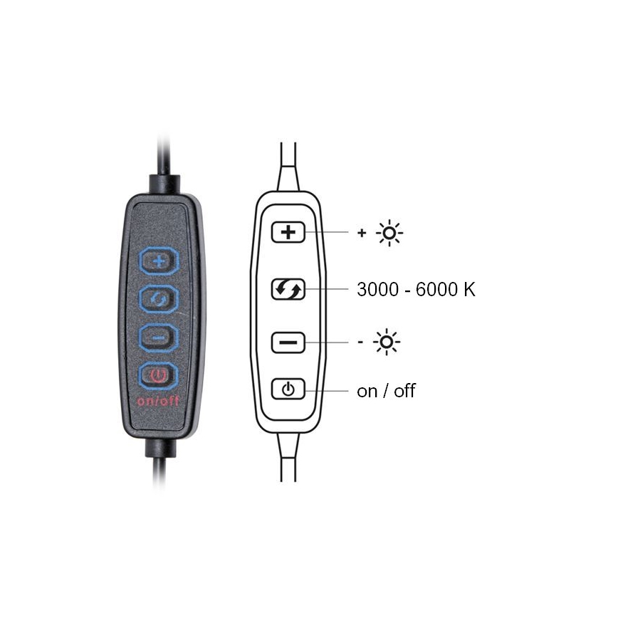 LED pritemdomas stalinis šviestuvas LIPA LED/10W/230V 3000-6000K balta