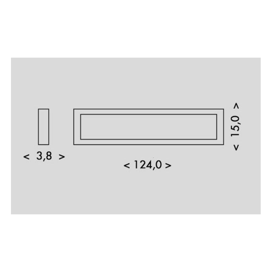 LED lubinis šviestuvas PILO LED/36W/230V 4100K 124 cm juoda