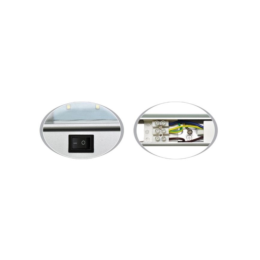 LED virtuvės šviestuvas, kabinamas po spintele GANYS LED/15W/230V