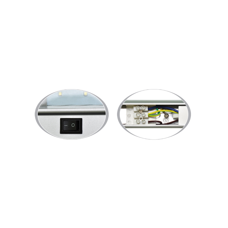 LED virtuvės šviestuvas, kabinamas po spintele GANYS LED/15W/230V