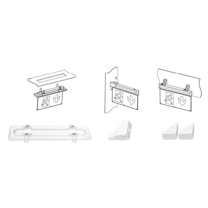 LED avarinė lemputė ALPHA LED/2,7W/230V 6000K 800 mAh