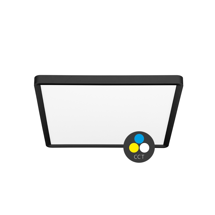 LED lubinis šviestuvas TERY LED/32W/230V 3000/4000/6000K 40x40 cm IP40 juoda