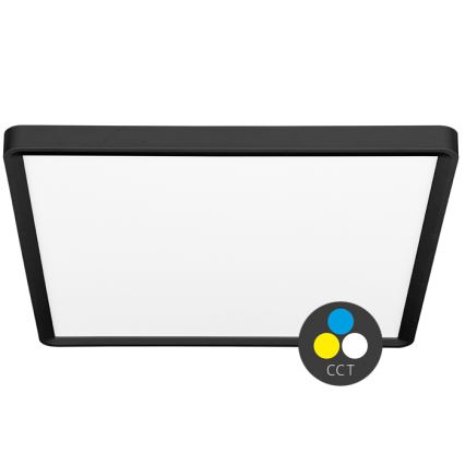 LED lubinis šviestuvas TERY LED/40W/230V 3000/4000/6000K 50x50 cm IP40 juoda