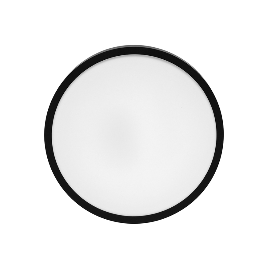 LED lubinis vonios šviestuvas LIRA LED/12W/230V 4000K diametras 25 cm IP44 juoda