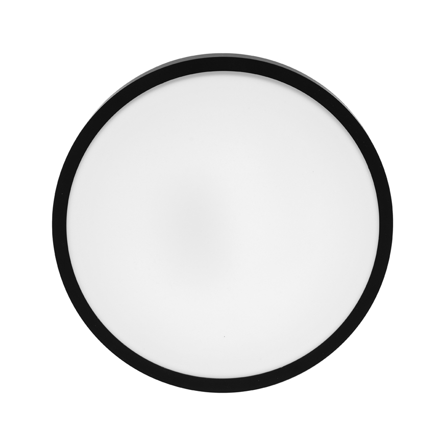 LED lubinis vonios šviestuvas LIRA LED/18W/230V 4000K diametras 29,5 cm IP44 juoda