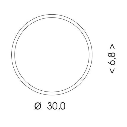 LED lubinis lauko šviestuvas MARTIN LED/15W/230V 3000/4000K diametras 30 cm IP65 balta