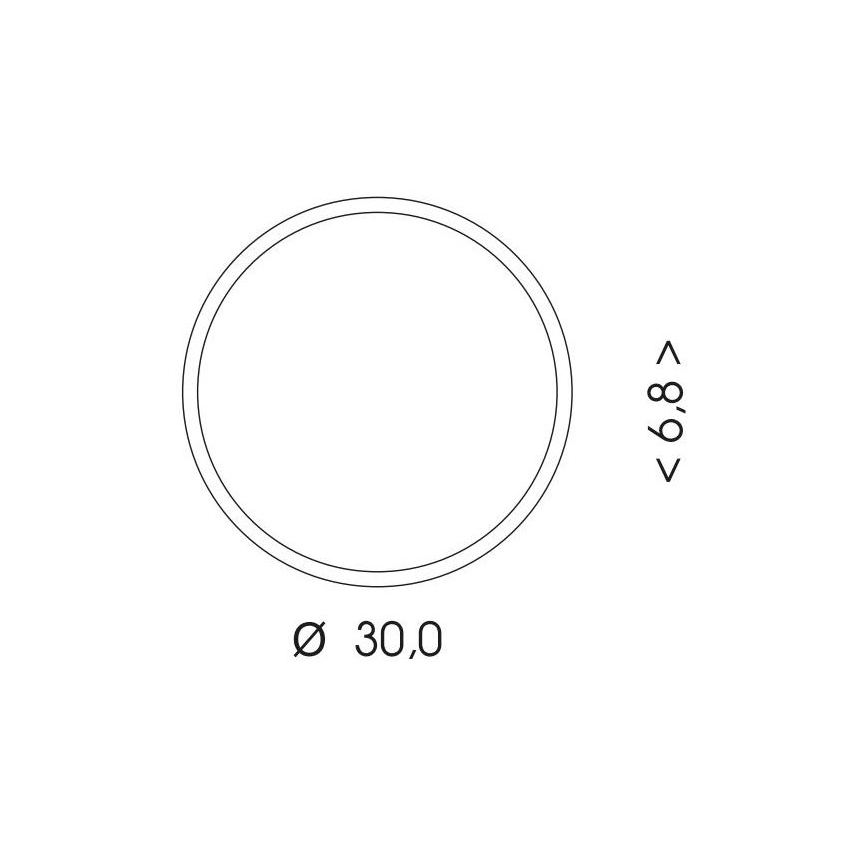LED lubinis lauko šviestuvas MARTIN LED/15W/230V 3000/4000K diametras 30 cm IP65 balta