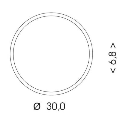 LED lubinis lauko šviestuvas MARTIN LED/15W/230V 3000/4000K diametras 30 cm IP65 juoda