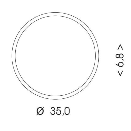 LED lubinis lauko šviestuvas MARTIN LED/25W/230V 3000/4000K diametras 35 cm IP65 balta